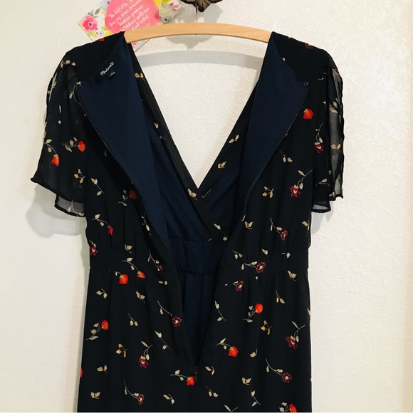 Madewell Tulip-Sleeve Maxi Dress in Sweet Blossoms Sz 2 - Picture 7 of 15